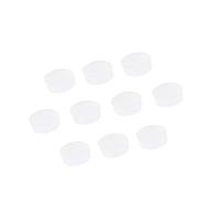 RiToEasysports Flute Hole Plug Rubber Replacement Kits Musical Instrument Accessory 10Pcs: Easy to Install, Suitable for Flute Repairman, White CF98 (Transparent CF99)