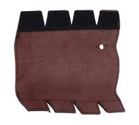 RiToEasysports French Horn Leather Hand Guard, Horn Handle Wrap Anti Slip Hand Protector Wear Proof Stable Grip Finger Protection Cover for Instrument Accessory (Brown)