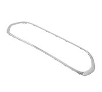 RiToEasysports Front Bumper Grill Frame, ABS Silver Front Bumper Grill Cover 51137300589 Snap In Grille Frame for John Works Base S 2014 to 2021 Replacement Trim