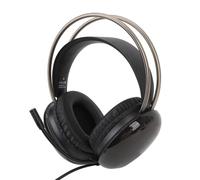 RiToEasysports Gaming Headset, RGB Lighting Wired Over Ear Headphones with 50mm Drivers for PC Laptop (Black)
