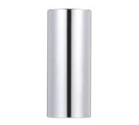 RiToEasysports Glass Guitar Slide Seamless Clear Sound Ukulele String Instrument Accessories Transperant 1PC 60MM (Silver)