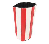 RiToEasysports Golf Club Headcover, Advanced PU Splashing Proof Red White Stripe with Plush Lining Shaped Golf Club Cover for Great Protection