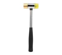 RiToEasysports Guitar Fret Hammer,Guitar Anatomy Luthier Tools Fretting Hammer with Double Head Plastic Hammer Brass + Rubber Head for Guitar, Bass, Mandolin And Ukulele Playing Accessories