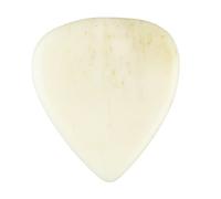 RiToEasysports Guitar Pick, Ox Bone Skidproof Easy Playing Plucking Pick Accessory with Natural Texture for Performance, Christmas Birthday Gift (Flat and Concave Surfaces)