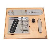 RiToEasysports Guitar Pickup Set Warm Retro Style Balance Volume Guitar Accessories Black Chrome Brass for Music Lovers (black chrome)
