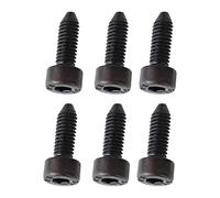 RiToEasysports Guitar Screws, 6PCS Guitar Hex Head Screws Double Tremolo Bridge Saddle String with Taper Tip for Replacement Parts (Black)