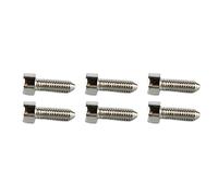 RiToEasysports Guitar Screws, 6PCS Guitar Hex Head Screws Double Tremolo Bridge Saddle String with Taper Tip for Replacement Parts (Silver)