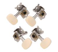RiToEasysports Guitar String Tuning Peg, 4Pcs Machine Head Set Kit with 2 Left 2 Right Tuner Key, for Acoustic and Electric Guitars