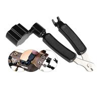 RiToEasysports Guitar String Winder, 3-in-1 Maintenance Tool with Cutter & Bridge Pin Puller for Acoustic Electric Guitars, Portable Kit for Mandolin Banjo, Ergonomic ABS Metal Design