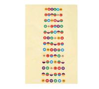 RiToEasysports Guitar Trainer Color Coded Fretboard Sticker Oil Proof Water Proof Easy Install for Beginners for Memorizing Fretboard Fits All 6 String Guitars