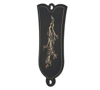 RiToEasysports Guitar Truss Rod Cover, Iron Plum Blossom Pattern Bell Shape 2 Holes, with Easy Installation, for Electric Guitar Parts