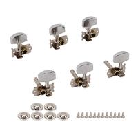 RiToEasysports Guitar Tuning Pegs, 3L3R Metal Open String Tuning Pegs Set Accurate Lightweight Robust Folk for Acoustic Electric Folk Guitars