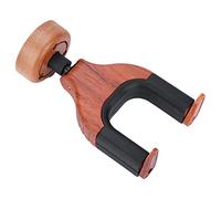 RiToEasysports Guitar Wall Mount Hanger Holder Solid Wood Base Gravity Sensor Lock for Home Studio Office Wood Guitar Wall Mount (Mahogany)