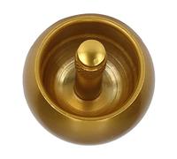 RiToEasysports Gyroscopes Stainless Steel Automatic Flip Mushroom Shape Metal for Toy, Easy to Carry Decompression Tool for Office Workers, 2pcs (Gold)