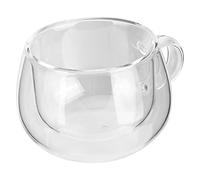 RiToEasysports High Borosilicate Glass Cup 150ml Double-Layer Insulated Transparent Mug for Tea Coffee At Home Cafes