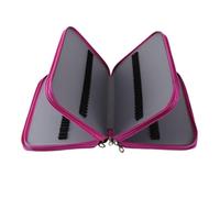 RiToEasysports Insert Pen Case with 5 Layers and 252 Holes for Easy Organization - Great for Students on the Go - Stylish PU Design (Purple)