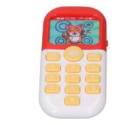 RiToEasysports Interactive Kids Phone Toy Toddler Learning Phone Cartoon Animals Light Music Effects Simulation Mobile for Role Play and Storytelling with Safe Durable Plastic Material (Red)