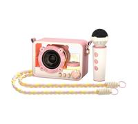 RiToEasysports Karaoke Machine with 2 Wireless Mics, Portable 5.3 Speaker with 650mAh Battery for Home Party Outdoor Camping Travel (Single Microphone)