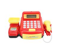 RiToEasysports Kids Cash Register Toy, Pretend Play with Calculator and | Durable ABS & Metal Construction, Smooth Burr-free Surface, Teaches Basic Math Via Calculator Buttons, or Group Play