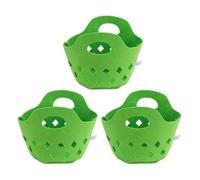 RiToEasysports Kids Play Food Basket Toddler Pretend Fruit Basket Children's Felt Vegetable 3pcs Felt Play Food Set with Soft Fruits Vegetables for Kids Kitchen Educational Toy