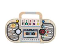 RiToEasysports Kids Recorder Sensory Board, Interactive Wooden Sensory Toy with LED Light and Switches for Toddlers 3-5, Classroom Toy 11.42x7.09in, Early Learning Activity Board