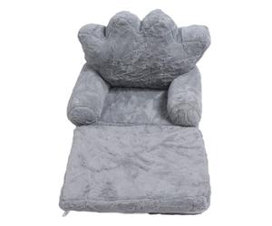 RiToEasysports Kids Sofa Crown Cushion, Foldable Princess Chair with Backrest Lightweight PP Cotton for Girls Children Reading Room Playtime (2 Tier)