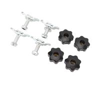 RiToEasysports L Track Stud Fittings Carbon Steel Tie Down System Kit with 360 Degree Rotation for Truck Beds Trailers UTV ATV Motorcycle Secure Locking Versatile Mounting