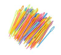 RiToEasysports Large Plastic Needles for The Eyes. Permanent and Lively Knitting Colors, Portable Needles for Sewing 100 Pieces for Crafts