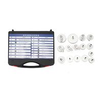 RiToEasysports Leakproof Brake Fluid Bleeder Adapter Universal 15Pcs Fit for Master Cylinder Adapter Set for Automobiles German Japanese Korean European