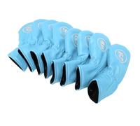 RiToEasysports Lightweight and Durable Golf Iron Head Covers, 8 Pieces 48, 50, 52, 54, 56, 58, 60, 62 Degree Mark for Brassie, Convenient Set with Soft PU Material, Excellent Protection for (Light
