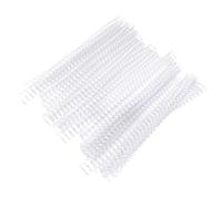 RiToEasysports Loose Sheet Plastic Bind Ring 30 Holes Spiral -Tailored Rings 20 PCs Manual Effect for The A4 Paper Organization in The Office or at School (19mm*30 Holes Transparent 20 Strips)