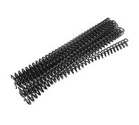 RiToEasysports Loose Sheet Plastic Bind Ring 30 Holes Spiral -Tailored Rings 20 PCs Manual Effect for The A4 Paper Organization in The Office or at School (11mm*30 Holes Black 20 Strips)