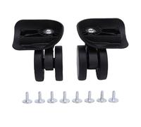 RiToEasysports Luggage Wheels Replacement, 2pcs Suitcase Casters Universal Double Row Wheels with ABS Material Quiet Rotation for Luggage Suitcase Trolley