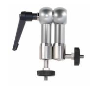 RiToEasysports Magic Arm Camera Mount, Aluminum Alloy Adjustable Dual Ball Head Stand with 1/4In Thread for DSLR Monitor Video Lighting, 360° Rotation for Photography Videography Streaming (7 inch