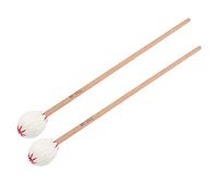 RiToEasysports Marimba Mallets, 2Pcs Marimba Mallets Xylophone Keyboard Mallet with Maple Handles & Woolen Heads for Percussion Instruments Beginners (bald wood pole)