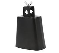 RiToEasysports Metal Cow Bell, Hand Percussion Instrument with Maple Drum Stick for Drum Set, Farm, Ranch (4 Inch)