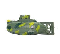 RiToEasysports Mini Simulation Remote Control Submarine, 6 Channel with Forward Backward Left Right Movement, for Kids Indoor Outdoor Play (Green)