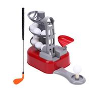 RiToEasysports Modular Foot Strike Design Toddler Indoor Club Ball Game Set, Portable Kids Club Ball Toy Set for Family Bonding and Health Development (Red)