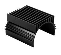RiToEasysports Motor Heatsink,Aluminium Alloy Heatsink Cooling Fins for 4268 4274 4092 1515 1/8 1/10 Truck RC Car (Black)
