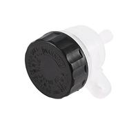 RiToEasysports Motorcycle Rear Brake Fluid Reservoir Black & White Fit for SRX600 1986 1pc