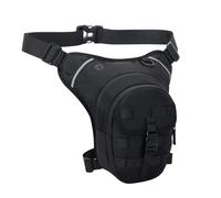 RiToEasysports Motorcycle Thigh Bag, Adjustable Rainproof Waist Leg Pack with Smart Triple Layer Design for Outdoor Activities and Riding (Black)