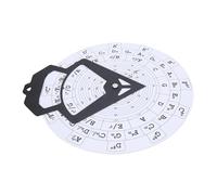 RiToEasysports Music Theory Quick Learning Circle of Fifths Wheel, Durable PVC, 30cm Melody Chord Tool, with Wall Hanging Music Theory Learning Tool, for Guitar Chord Chart (RMT-A10W (White))