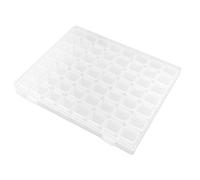 RiToEasysports Nail Future Accessories Jewelry Memory Organizer Box with Adjustable Networks for Make -up Pills, Transparent Plastic Containers for Women Girls