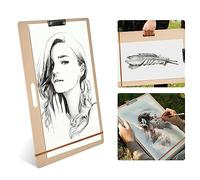 RiToEasysports Outdoor Painters Wooden Sketch 8k Large Drawing Board, Portable with Metal clamp/for A4 -Paper, A3 Paper