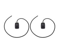RiToEasysports Paste Type Car Push Button Switch, Surface Mount Automotive On Off Switch 12V 10A with Self Adhesive Backing 48cm Wire for Cars Trucks Boats Fog Driving Lights (2pcs)