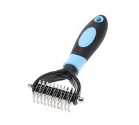 RiToEasysports Pet Hair Comb, Stainless Steel Dual-Sided Grooming Tool | Durable stainless steel, Ergonomic handle, Gentle for sensitive skin, Tackle tough , Daily massage for pets