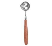 RiToEasysports Placing of the Spoon for the Wax seal: a Perfectly Deep and Large Spoon for Craft Projects and Sealing of Gifts, the Tool to Melt a Spoonful Project Wax (Wooden handle hot paint spoon