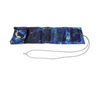 RiToEasysports Playing Gaming Cards Bag, Lightweight Card Holder Pouch with Soft Satin Drill Material for Travel Sports Cards Small Jewelry (Moon Cat)