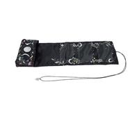 RiToEasysports Playing Gaming Cards Bag, Lightweight Card Holder Pouch with Soft Satin Drill Material for Travel Sports Cards Small Jewelry (Sun Moon)
