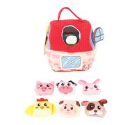 RiToEasysports Plush Barn with Farm Animals, Soft Interactive Toy for